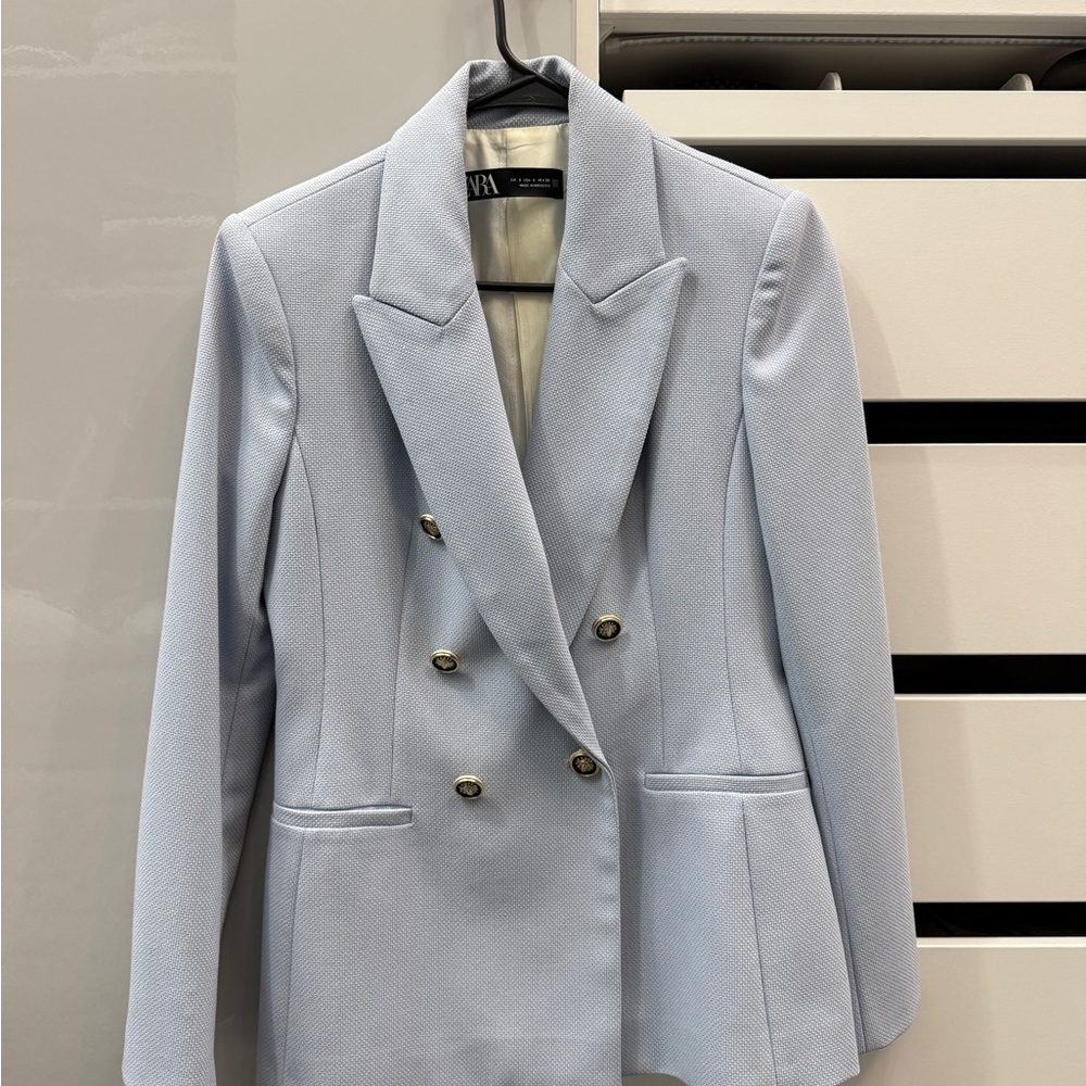 Zara Light Blue Women's Blazer